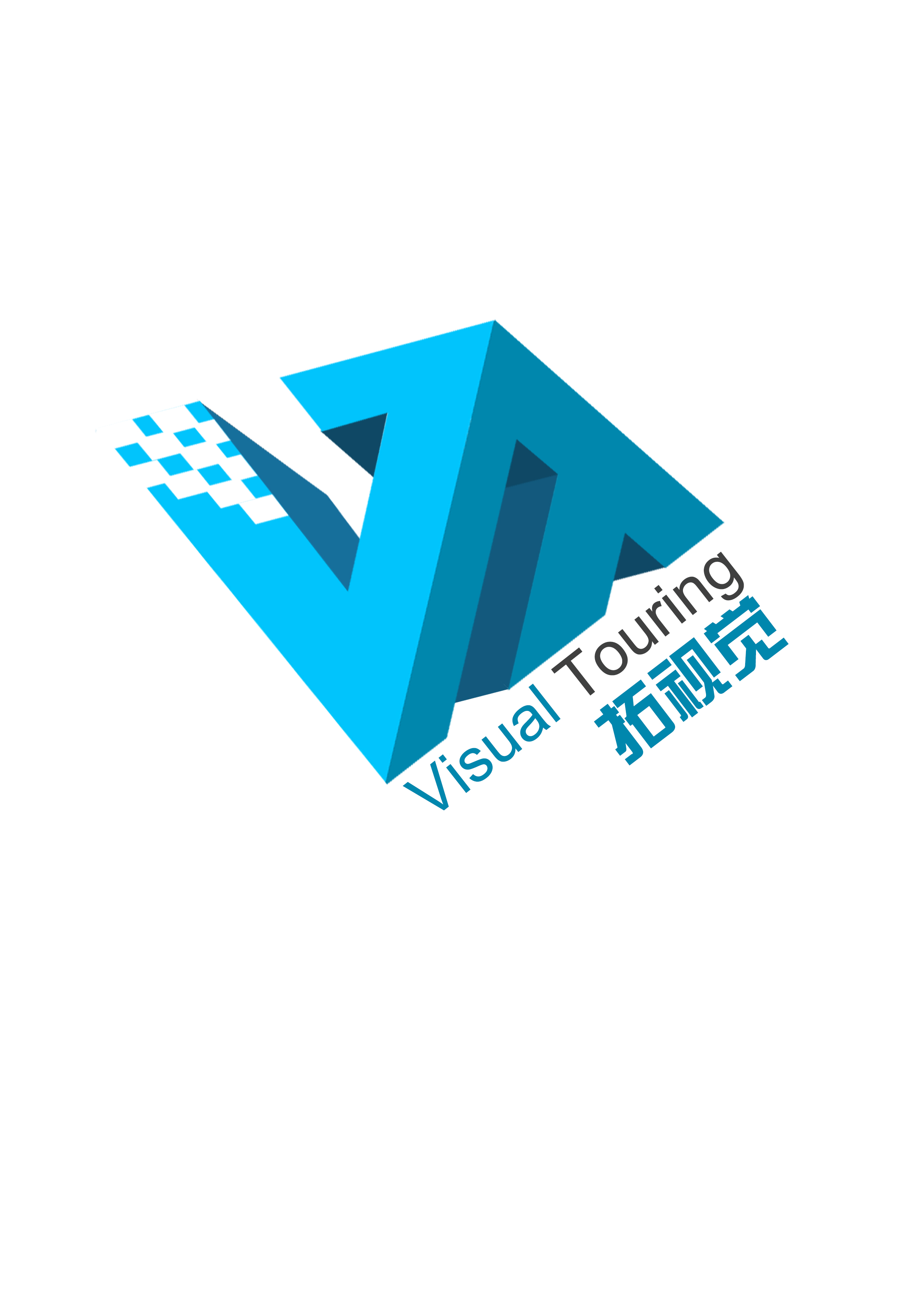 "拓视觉"科技公司logo设计图片