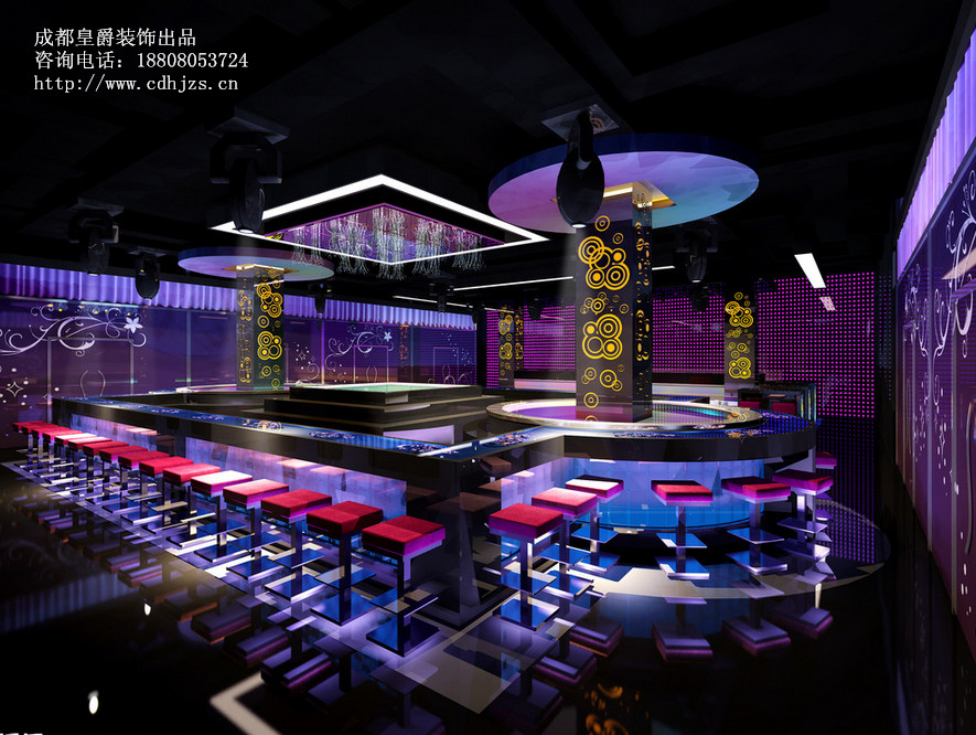成都时尚舞厅、迪厅装修设计|舞厅、迪厅装修设计要点|成都皇爵装饰