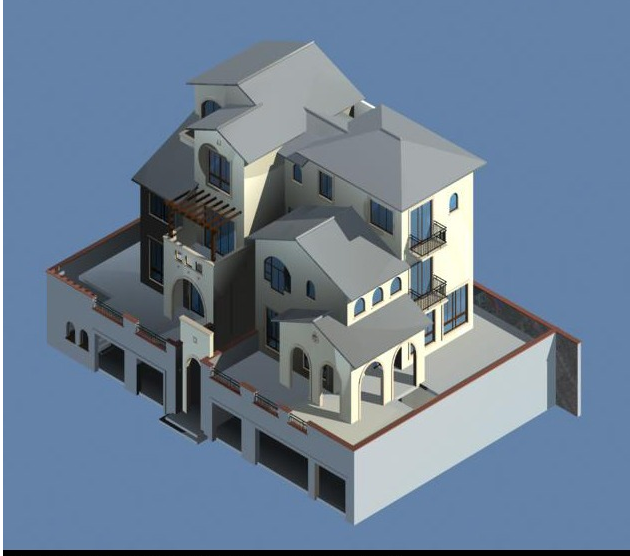 中式房子3d模型设计欣赏