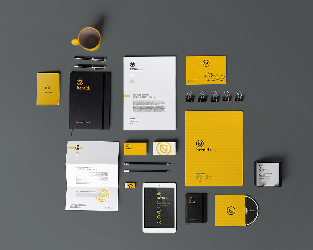 logo标志vi系统智能贴图模板素材