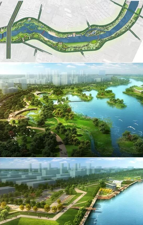 国内城市河道景观设计