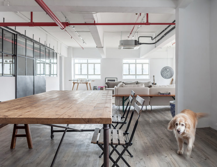 旧仓库大改造:香港LOFT工业风住家工作室设计 旧仓库大改造:香港LOFT工业风小别墅设计图
