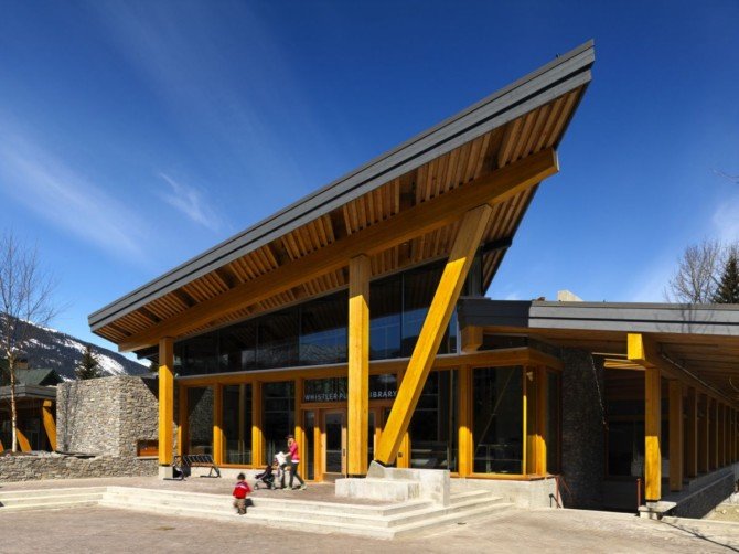 建筑欣赏:加拿大Whistler公共图书馆 绿色建筑设计欣赏:加拿大Whistler公共图书馆