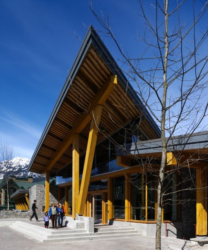 建筑欣赏:加拿大Whistler公共图书馆 绿色建筑设计欣赏:加拿大Whistler公共图书馆