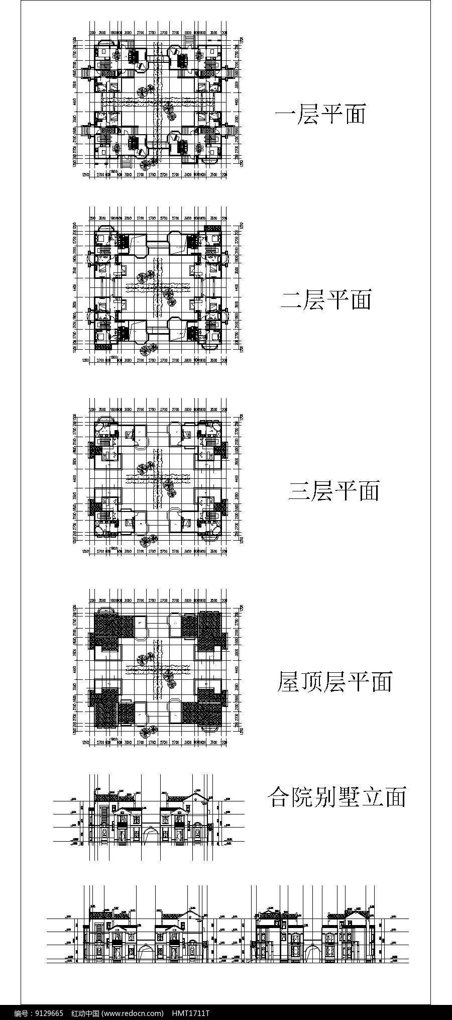 一份别墅cad室内设计欣赏