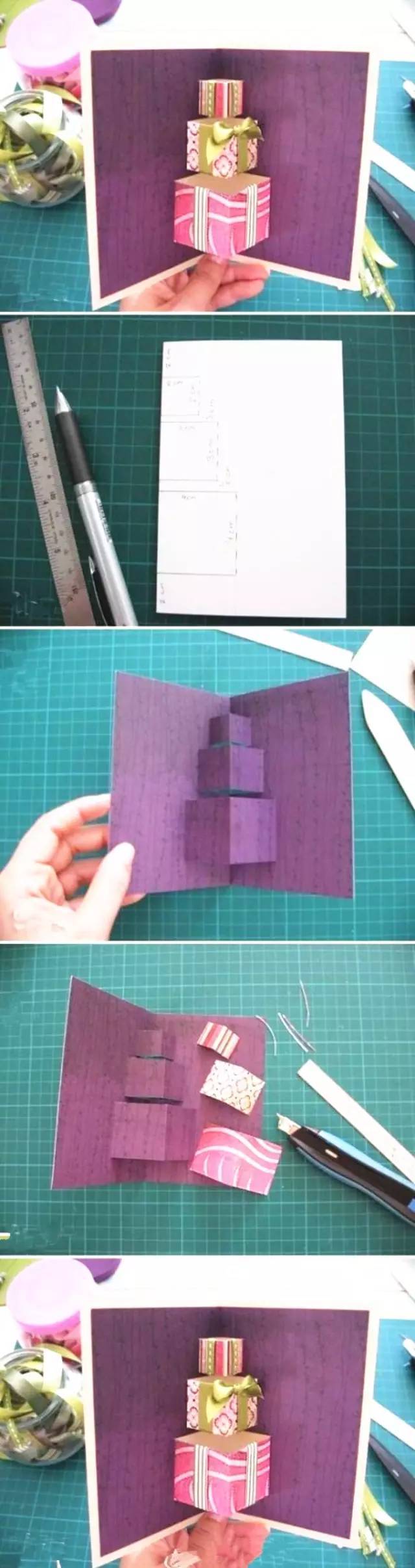 DIY手工圣诞元旦贺卡制作,手把手教你做元旦贺卡