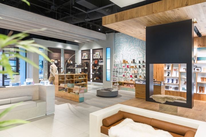 UGG品牌概念店面设计 2018店面设计装修效果图片欣赏,很棒的店面设计装修效果图下载