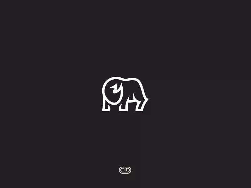 20款简笔单色卡通logo创意设计欣赏