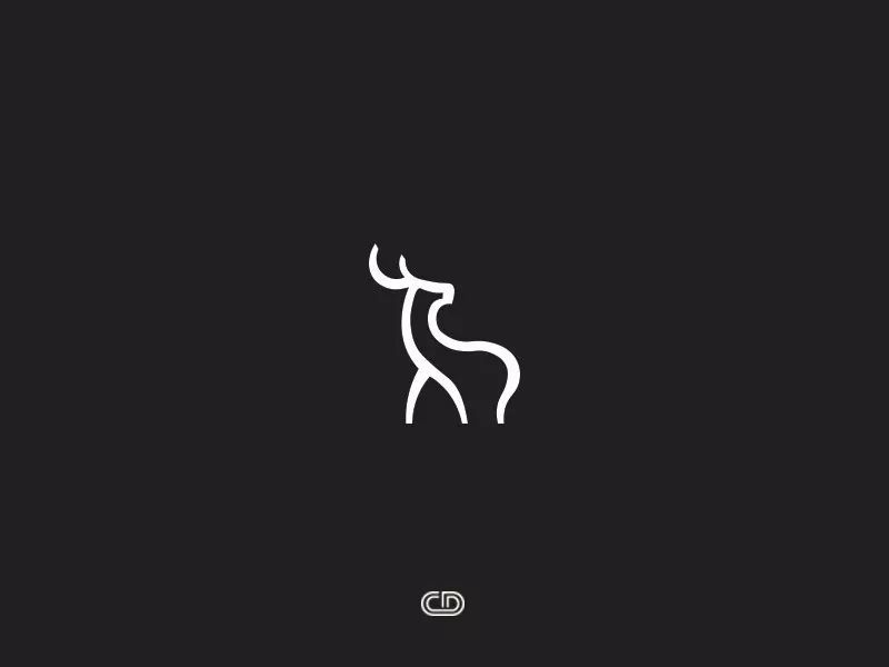 20款简笔单色卡通logo创意设计欣赏