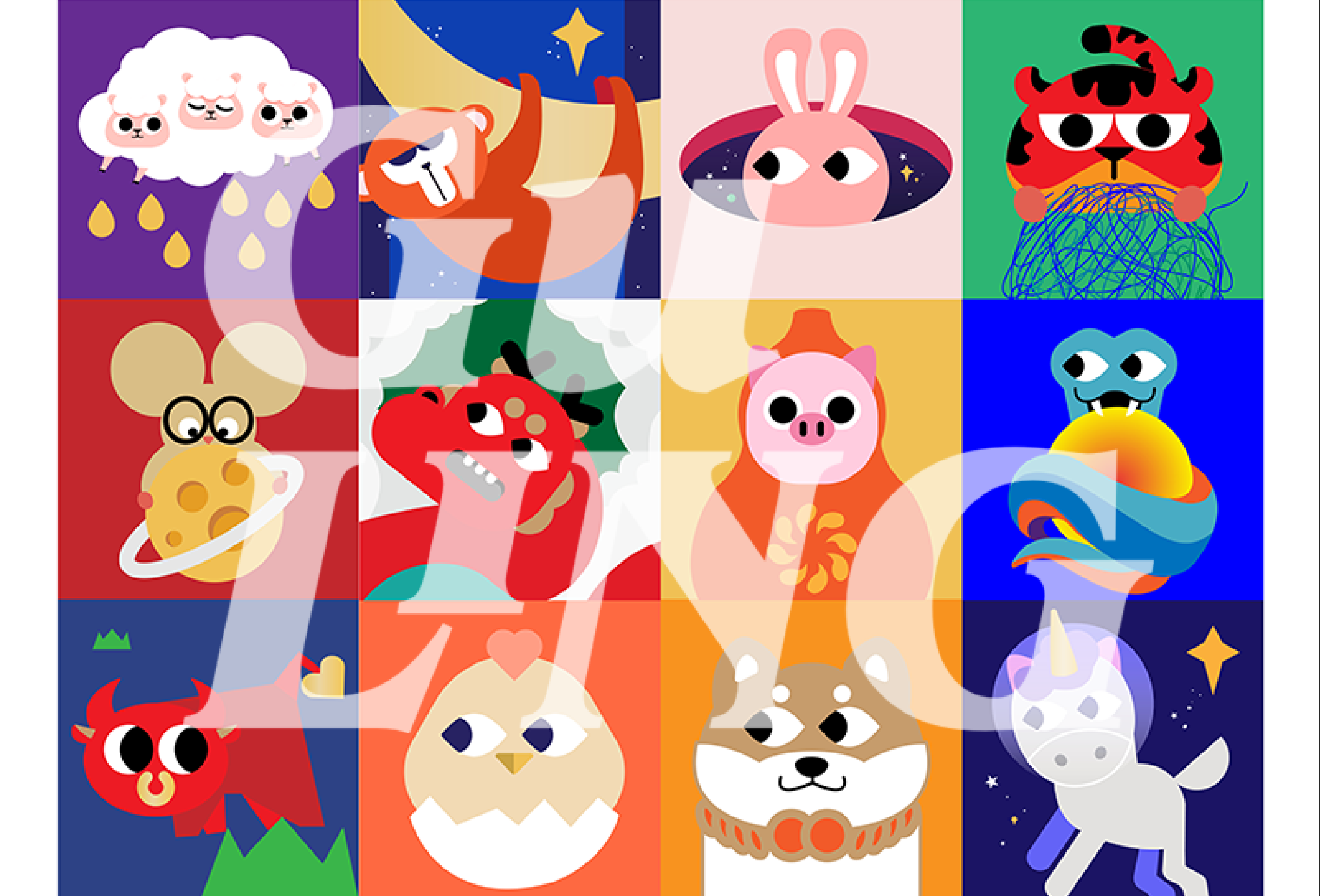 Gulin古灵文创-十二生肖原创设计