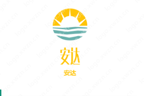 两个个“安达”的logo设计Q到我了...