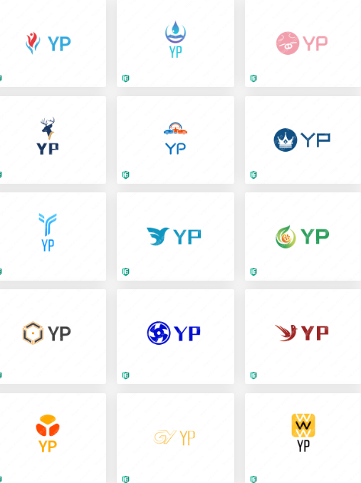 科技公司logo设计：YP