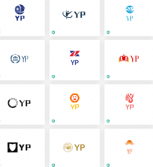 科技公司logo设计：YP