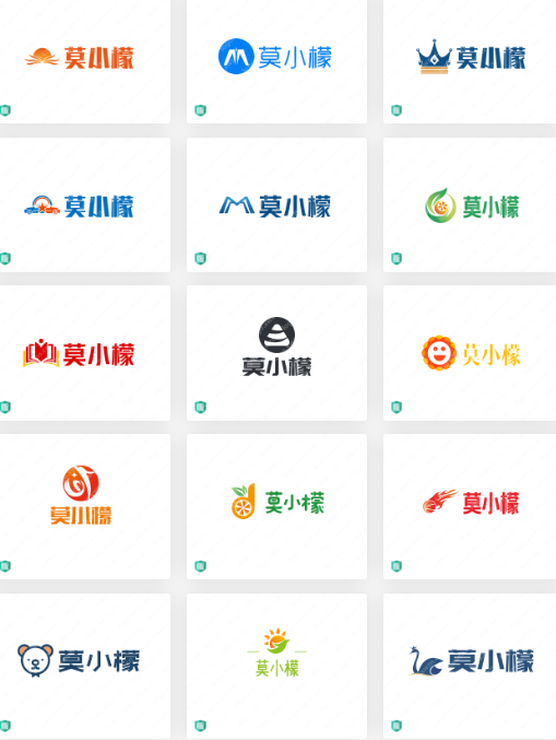 水果行业英文logo设计：莫小檬