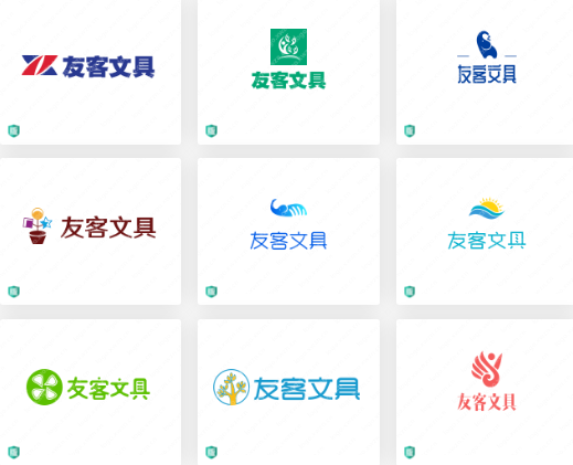 文化用品logo设计案例：友客文具