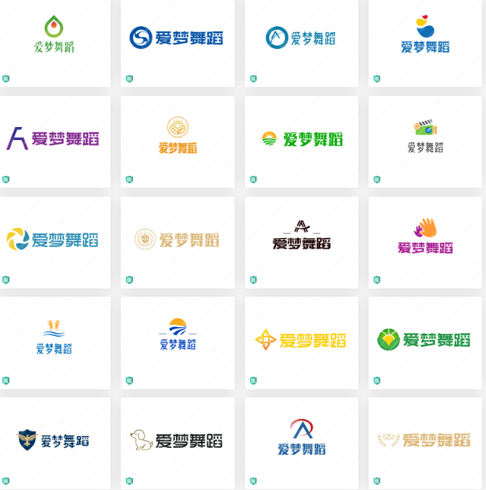 教育培训类logo设计案例合集：“爱梦舞蹈”