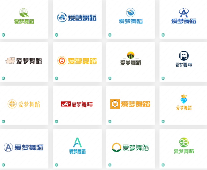 教育培训类logo设计案例合集：“爱梦舞蹈”