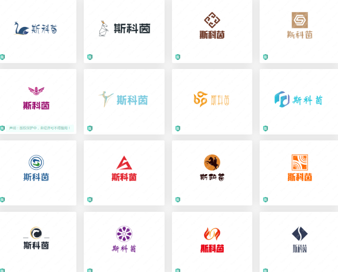 多款简约大气的防火行业logo设计集锦：斯科茵