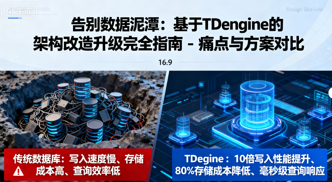 告别数据泥潭:基于TDengine的架构改造升级完全指南