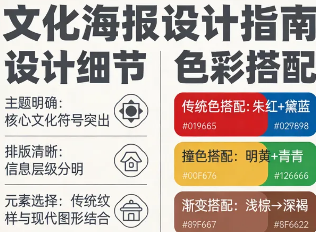 文化海报设计有哪些细节?文化海报设计有哪些色彩搭配?