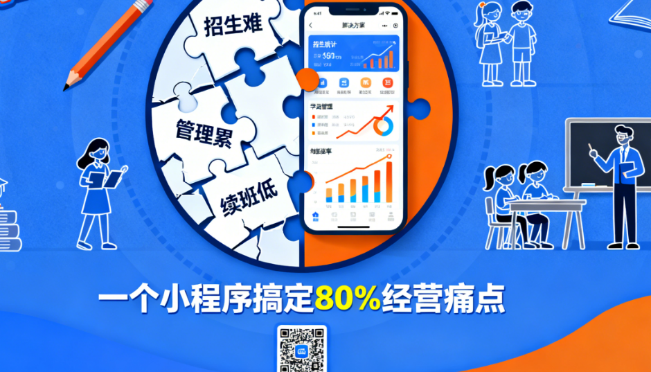 招生难、管理累、续班低？教培小程序如何“一站式”破解经营困局？