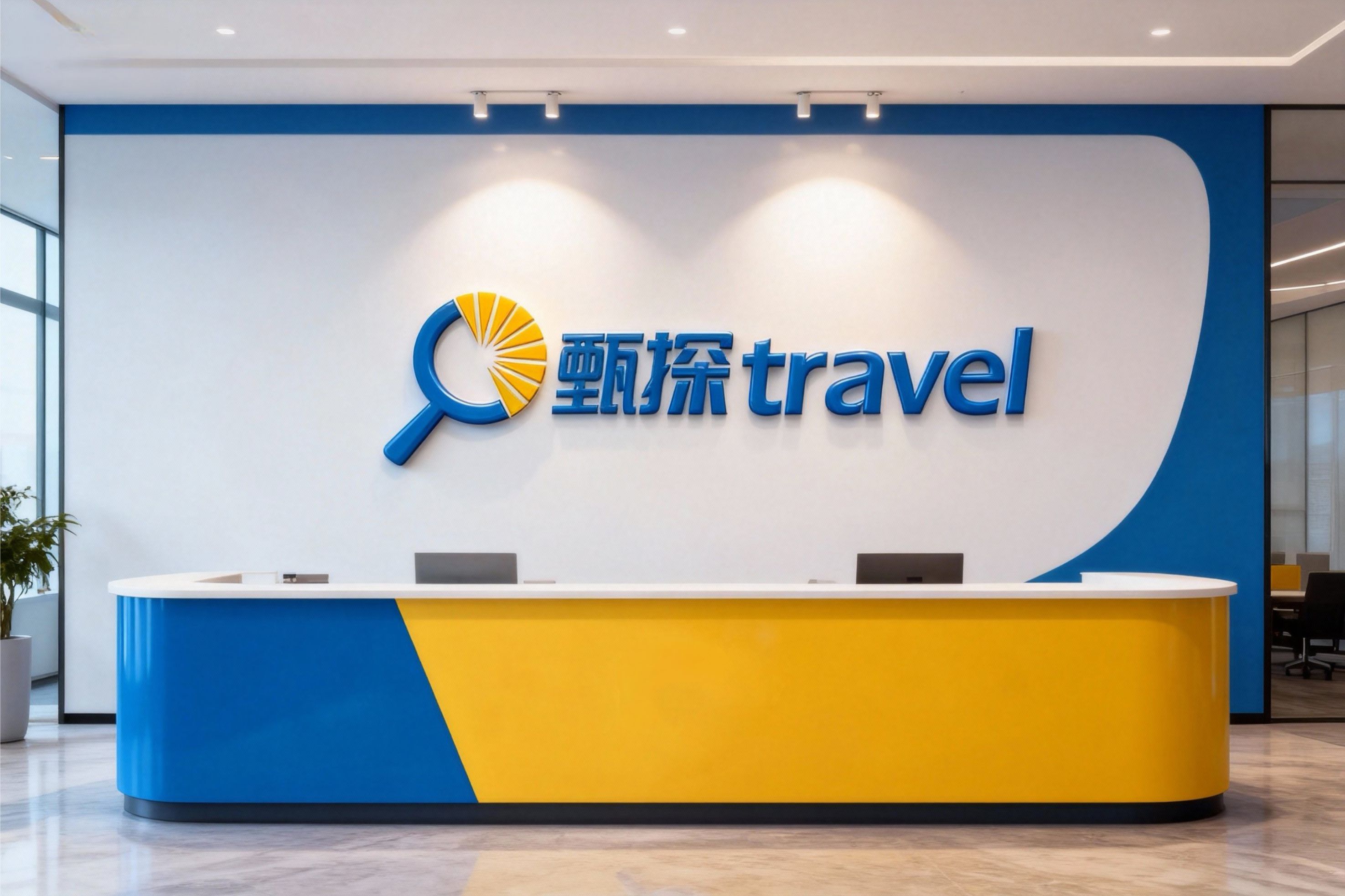 甄探-城市探索类旅行社LOGO设计