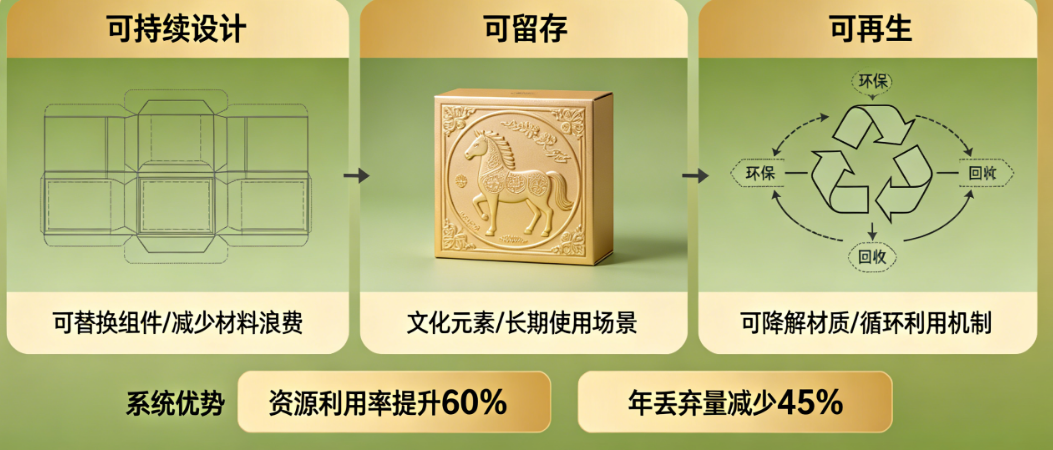 如何打破“设计-生产-丢弃”的短命循环?构建可持续、可留存、可再生的年货礼盒系统