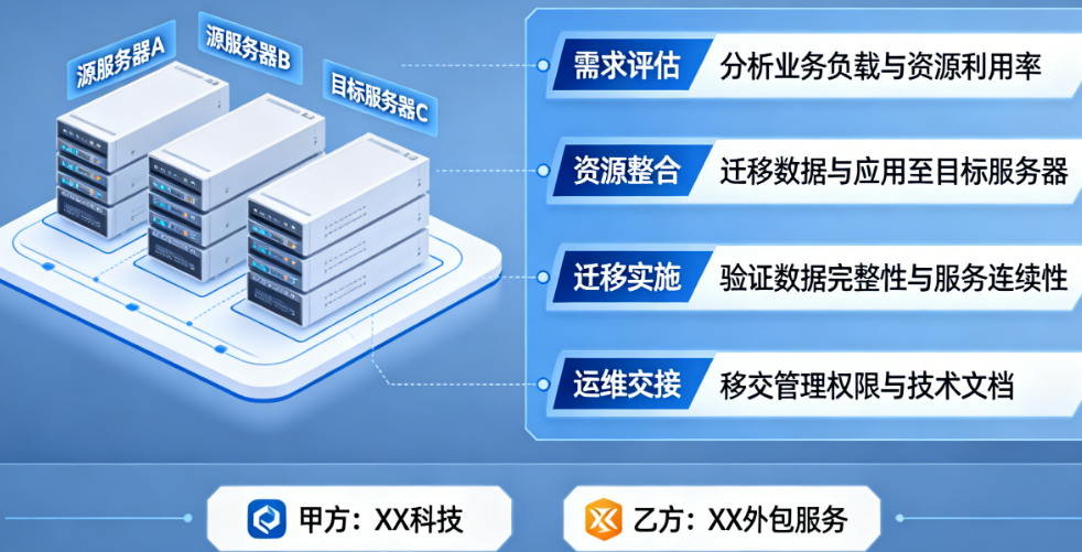 服务器合并外包的5个关键步骤与3个必须关注的绿色效能指标深度解析