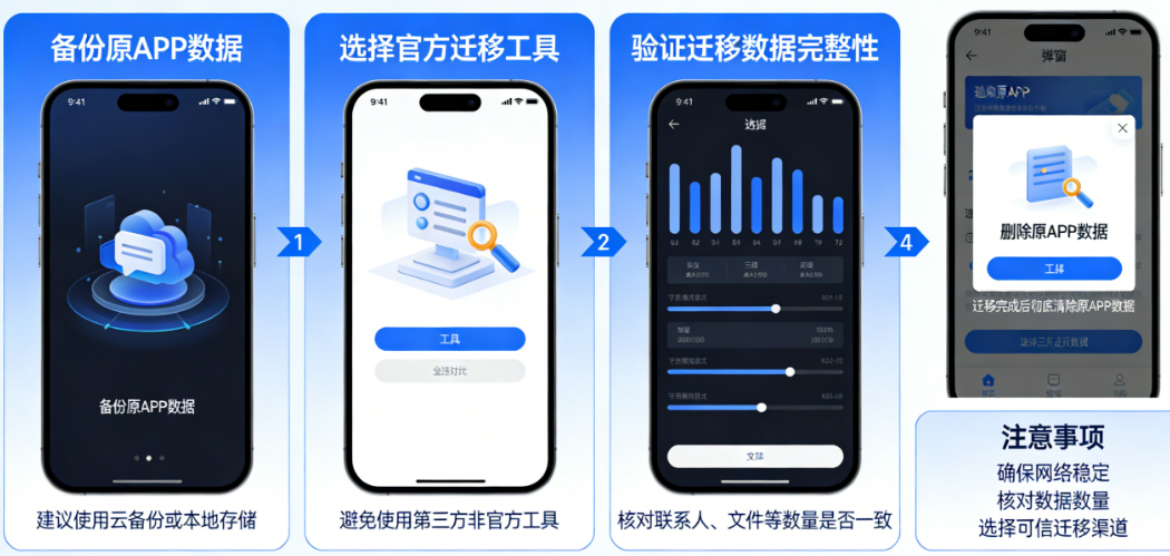 旧APP换新，数据怎么搬才安全？新旧交替的6个关键步骤与避坑指南