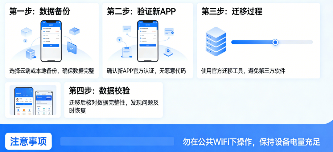 旧APP换新，数据怎么搬才安全？新旧交替的6个关键步骤与避坑指南