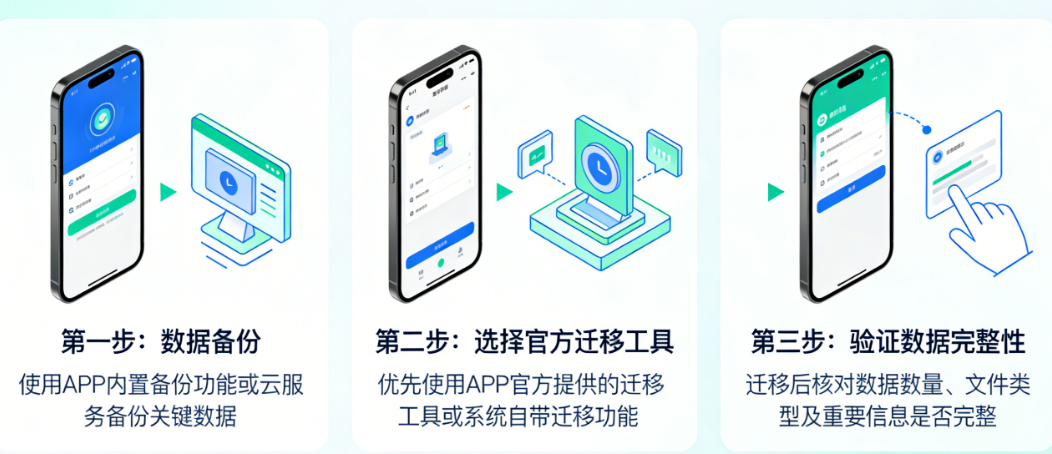 旧APP换新，数据怎么搬才安全？新旧交替的6个关键步骤与避坑指南