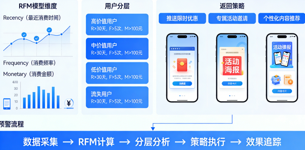 用户流失预警怎么做？基于RFM模型的小程序流失用户分层与召回策略
