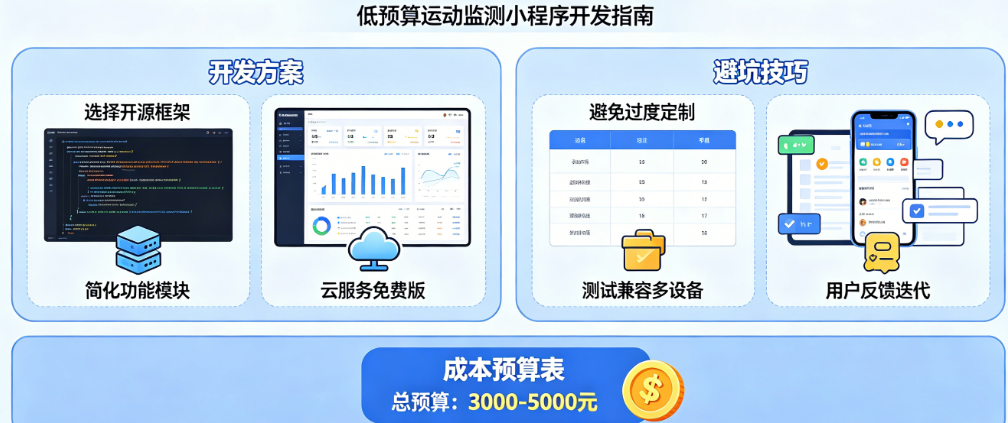预算少也想做运动监测?揭秘低成本上线的小程序开发方案与避坑技巧
