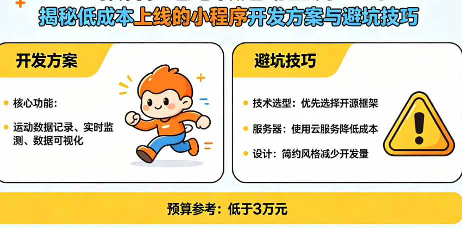 预算少也想做运动监测?揭秘低成本上线的小程序开发方案与避坑技巧