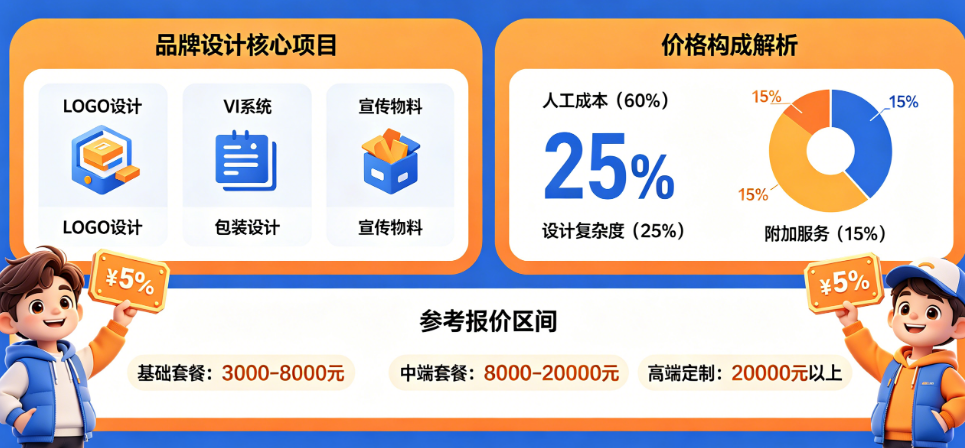 做一套品牌设计要花多少钱?揭秘品牌设计图的真实报价与价格构成