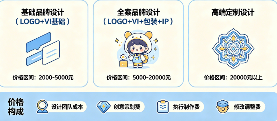 做一套品牌设计要花多少钱?揭秘品牌设计图的真实报价与价格构成