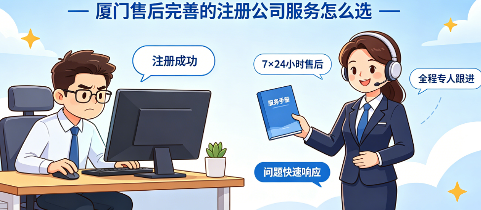 别让“注册完没人理”毁了创业体验!厦门售后完善的注册公司服务怎么选