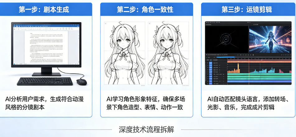 AI漫剧是怎么制作的?从剧本生成、角色一致性到运镜剪辑成片的深度技术流程拆解