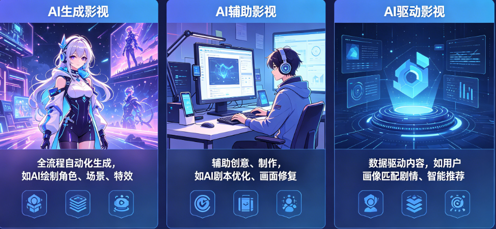什么是AI影视?AI生成+AI辅助+AI驱动影视到底是什么?——AI影视概念全解析