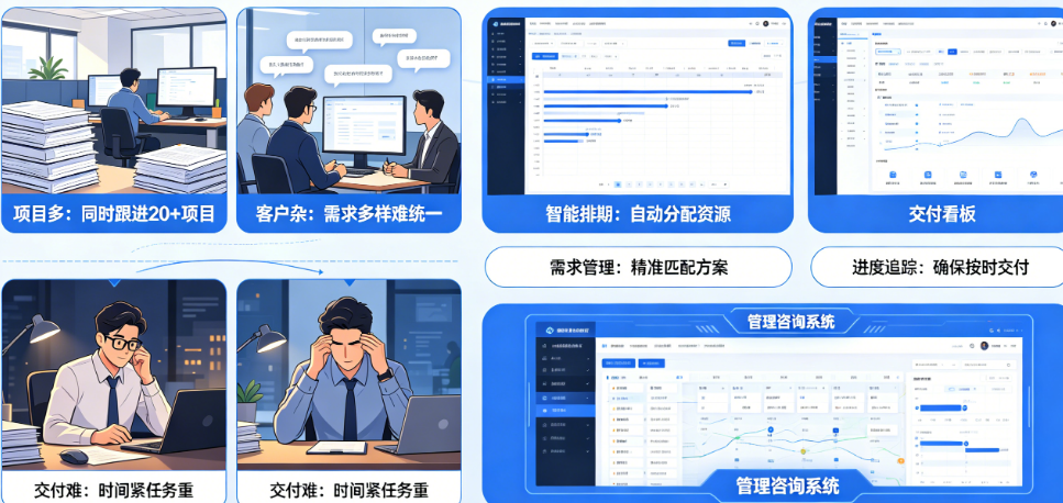 项目多、客户杂、交付难?揭秘管理咨询系统如何提升咨询公司运营效率