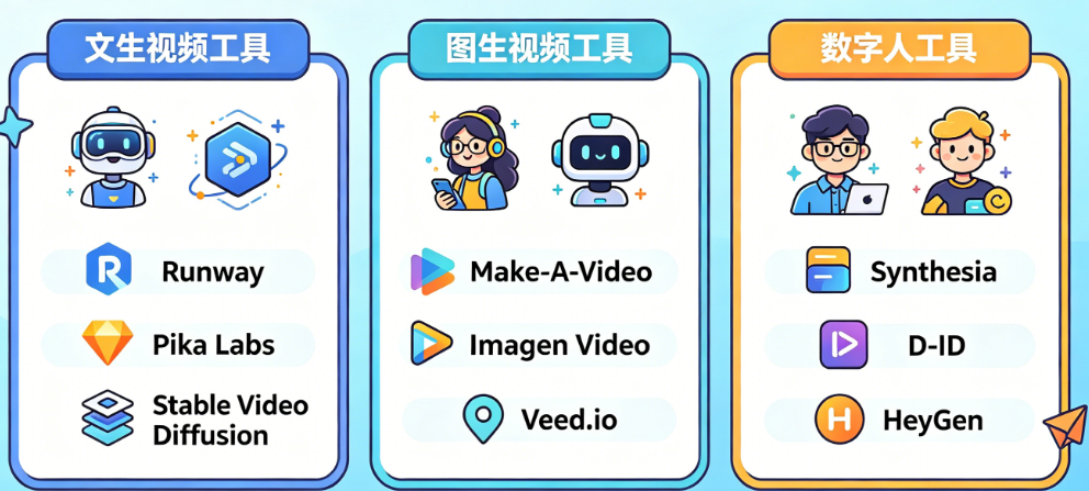 AI视频生成全攻略：从文生视频到数字人，2026年工具选型与变现指南