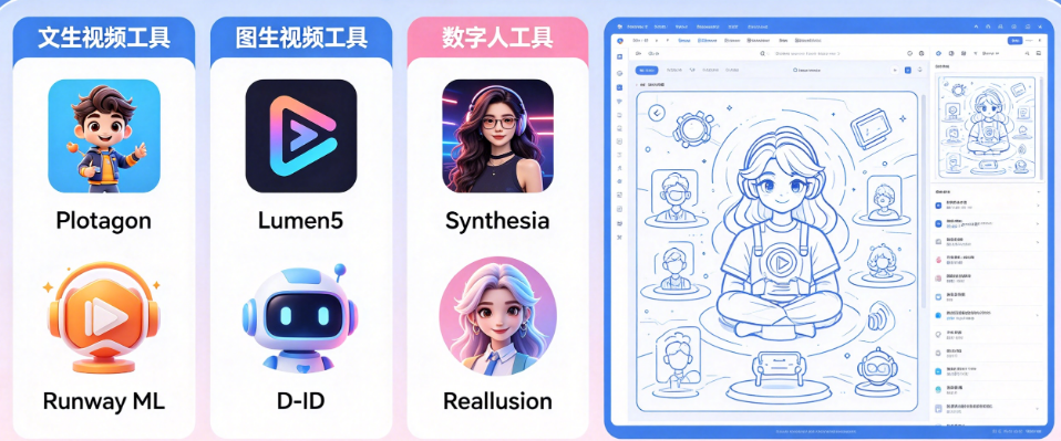 AI视频生成全攻略：从文生视频到数字人，2026年工具选型与变现指南