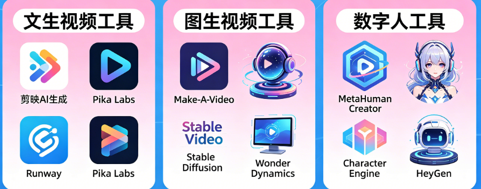 AI视频生成全攻略：从文生视频到数字人，2026年工具选型与变现指南