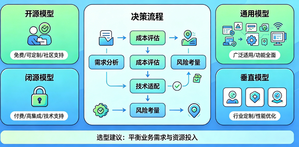 开源vs闭源、通用vs垂直：AI原生应用的模型选型决策框架
