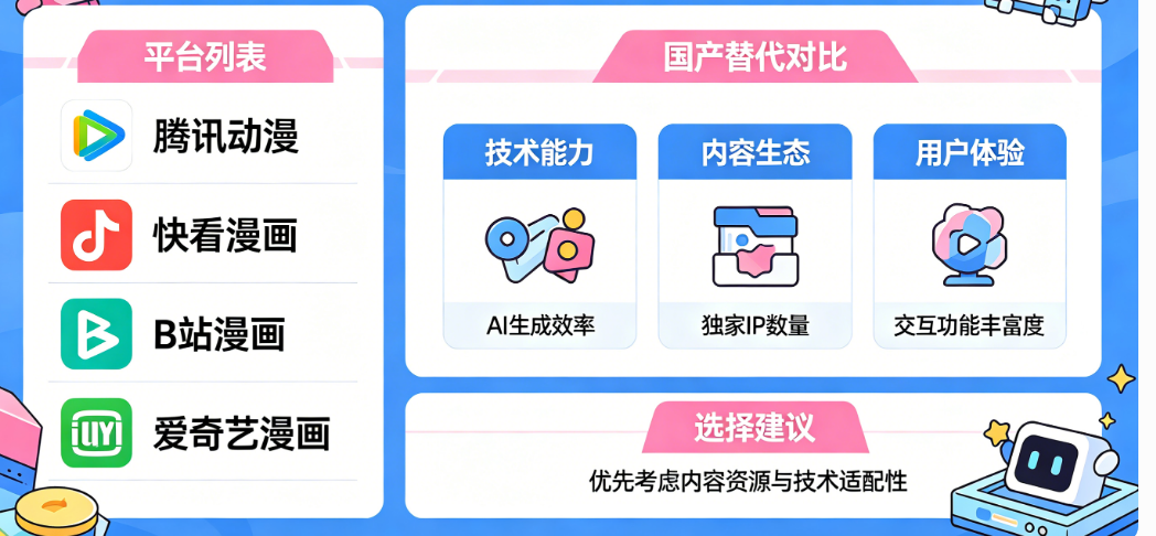 国内能做AI漫剧的平台有哪些?国产替代怎么选?