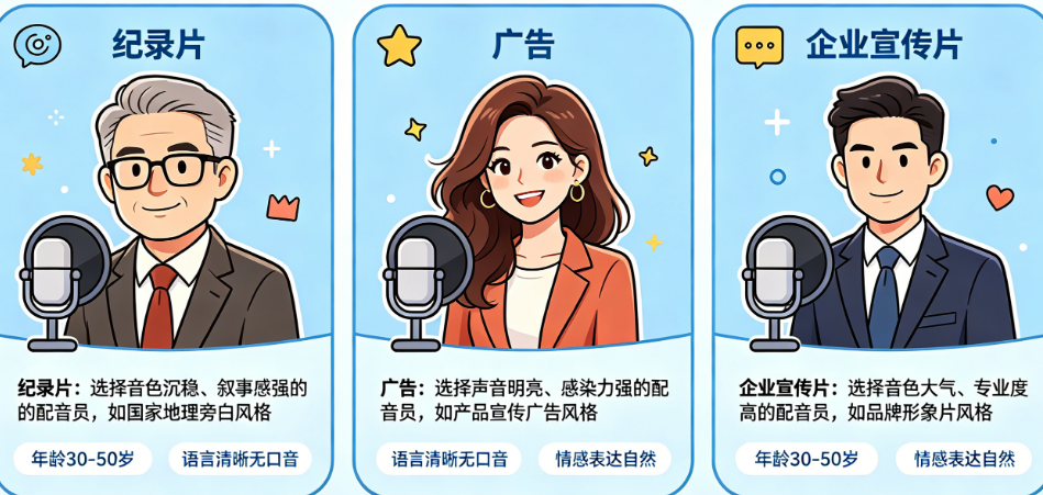 你还在用同一种声音，配所有片子?那真是在“打乱仗”。