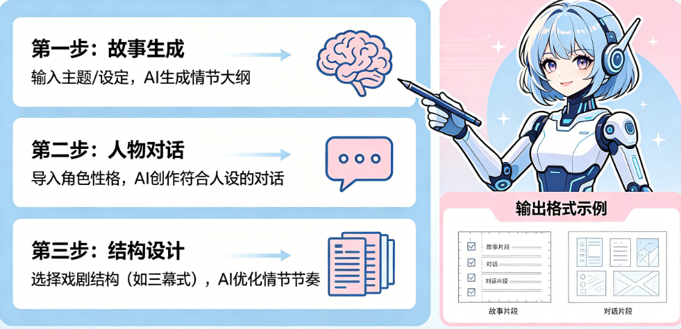 AI怎么写剧本?生成故事、人物对话、结构设计全流程——AI编剧指南
