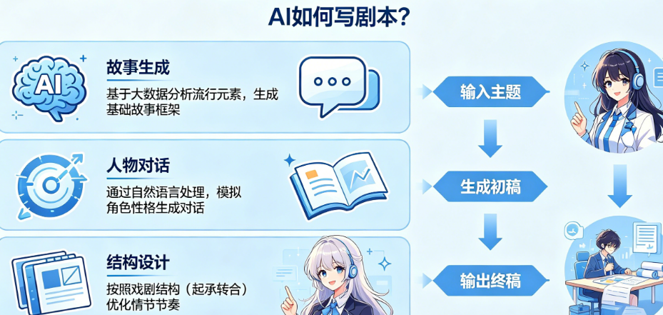 AI怎么写剧本?生成故事、人物对话、结构设计全流程——AI编剧指南