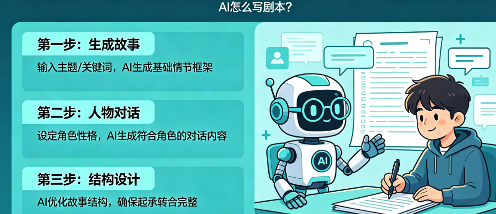AI怎么写剧本?生成故事、人物对话、结构设计全流程——AI编剧指南