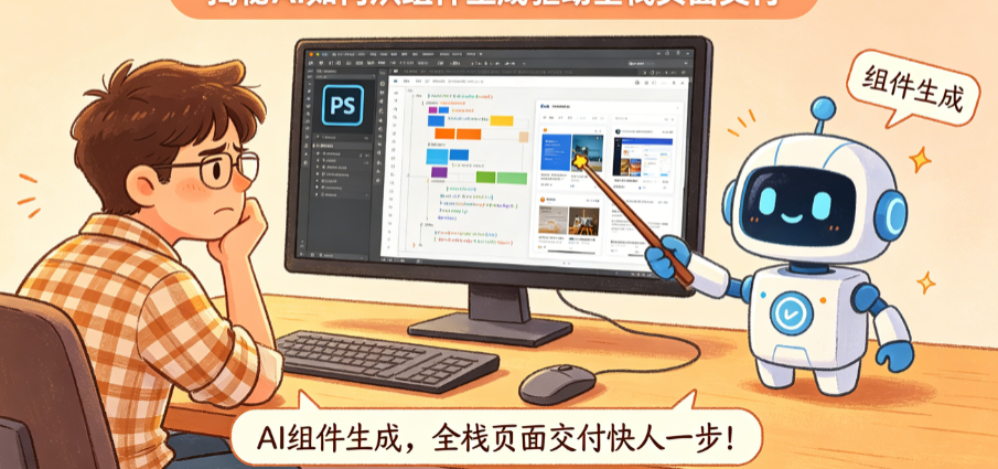 前端开发效率卡在“切图”环节?揭秘AI如何从组件生成驱动全栈页面交付